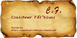 Czeichner Fábiusz névjegykártya